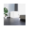 DEQQU Terraguard Tek Kapaklı Küp Metal Dolap - 35 x 35 x 35 cm Beyaz
