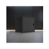 DEQQU Terraguard Tek Kapaklı Küp Metal Dolap - 35 x 35 x 35 cm Siyah