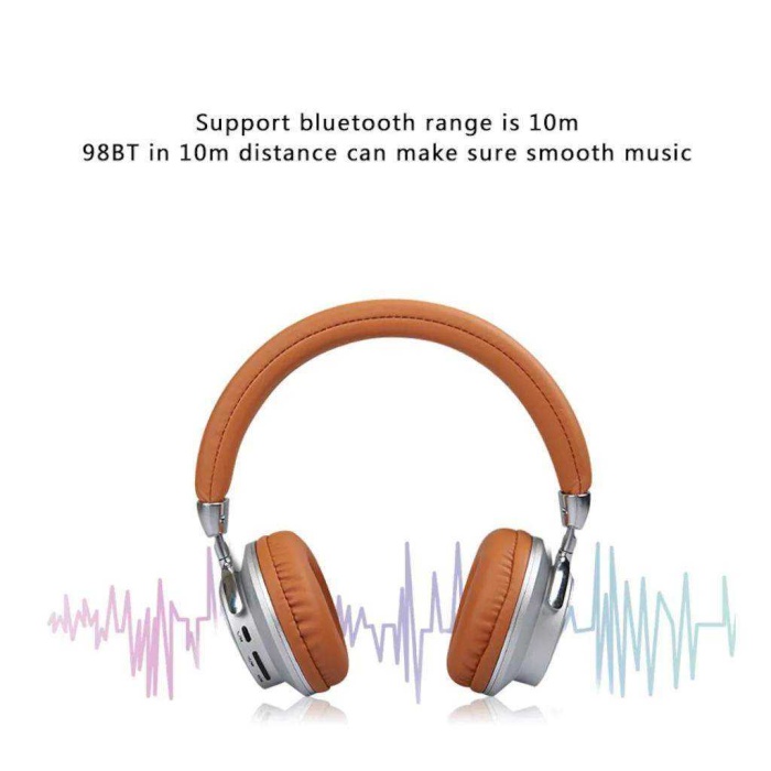 98BT WIRELESS Kablosuz Bluetooth Kulaklık Ses Kalitesi Süngerli