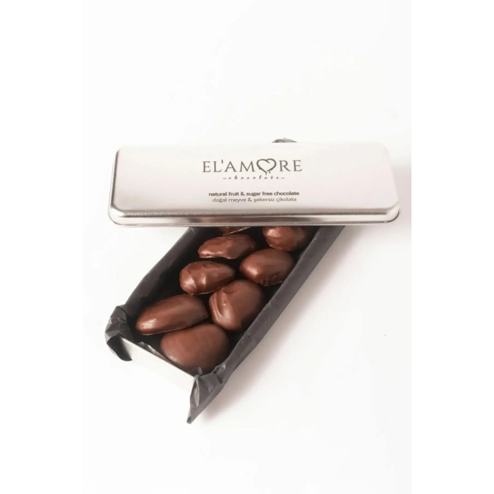 ELAMORE 150 G ŞEKERSİZ ÇİKOLATA KAPLI KAJULU