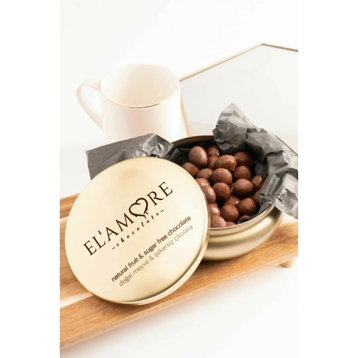 ELAMORE 150 G ŞEKERSİZ ÇİKOLATA KAPLI HURMALI