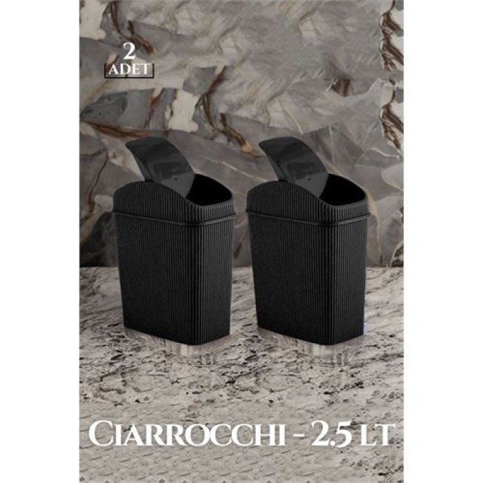 TransForMacion 2.5 Litre Çöp Kovası Ciarrocchi Design 2 li SET 719030