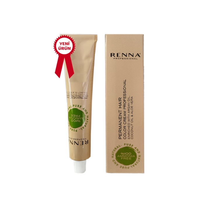 Renna Saç Boyası Tüp 60 ml Amonyaksız Saç Boyası Açık Kahve