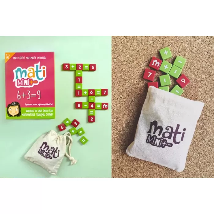 Mati Mini+ Çocuk Öğretici Zeka Oyunu Okul Öncesi Ve Anaokulu Için Sayılar Ve Matekle Tanışma