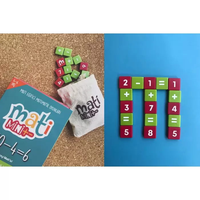 Mati Mini+ Çocuk Öğretici Zeka Oyunu Okul Öncesi Ve Anaokulu Için Sayılar Ve Matekle Tanışma