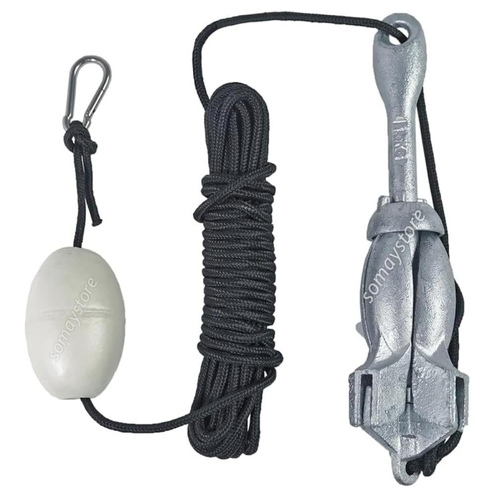 Bot , Kano ve Jetski Çıpası Çantalı Set 1.5 KG Şemsiye Çapalı
