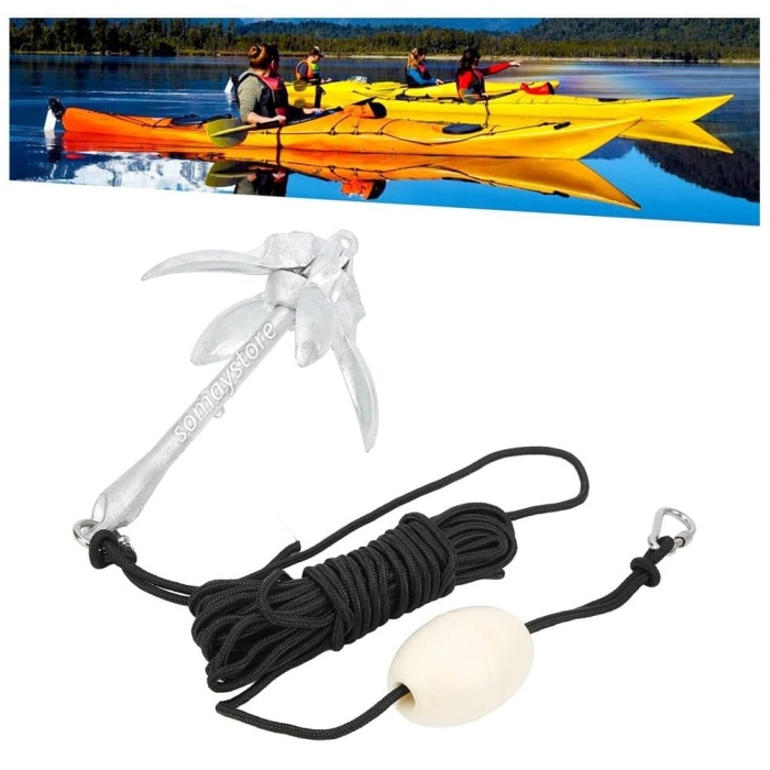 Bot , Kano ve Jetski Çıpası Çantalı Set 1.5 KG Şemsiye Çapalı