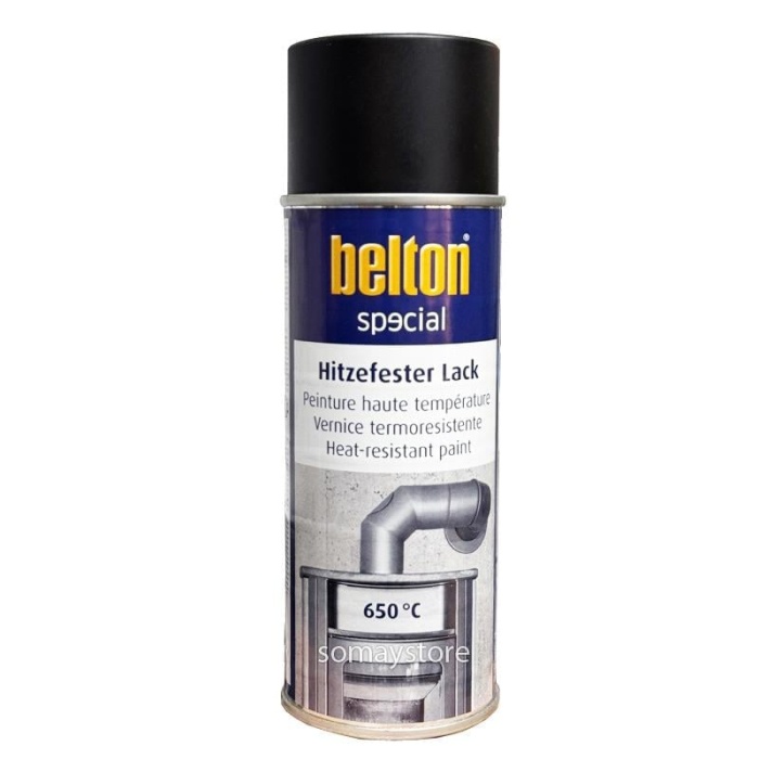 Belton Special Isıya Dayanıklı Siyah Sprey Boya 400ml