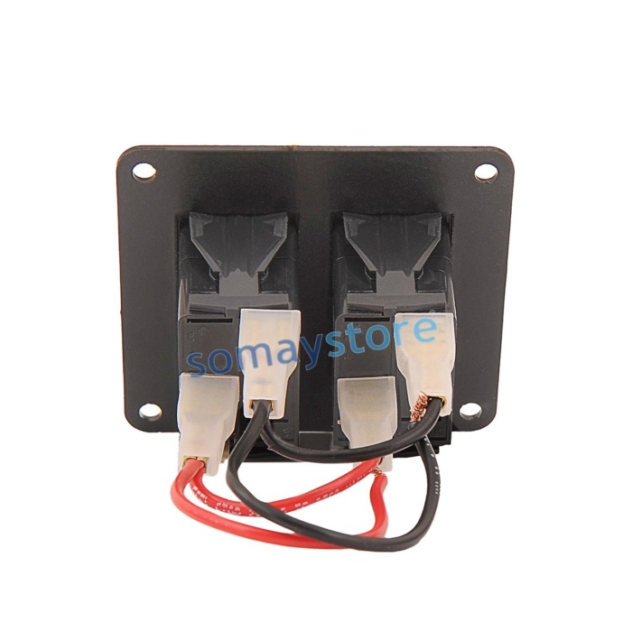 Goldsea Slim Model Switch Panel 1 Anahtar + Çiftli Usb 3.1A Soketli 12-24V 65x70mm