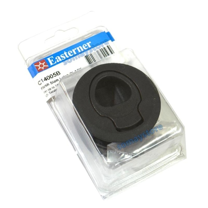 Easterner Gömme Kulp Yaylı Siyah Ø60mm