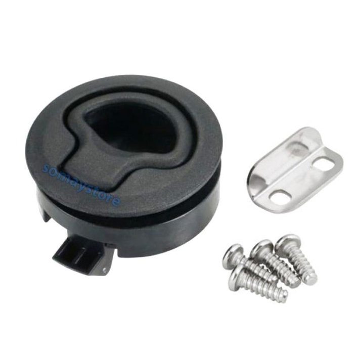 Easterner Gömme Kulp Yaylı Siyah Ø60mm