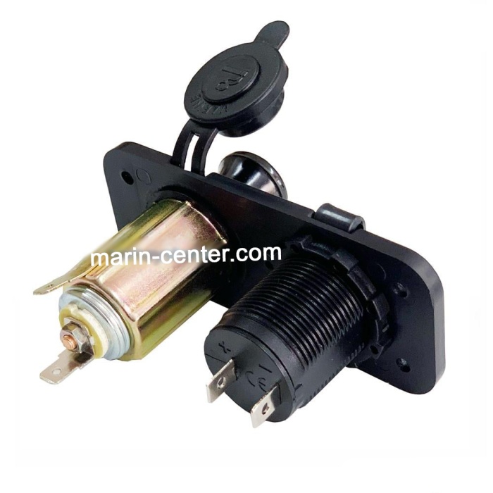 Marin Usb + Çakmak Soketi Plastik Çerçeve 12-24v