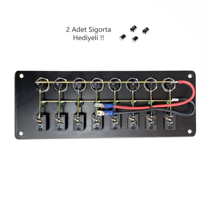 Sealux Switch Panel Tekne Kontrol Paneli Yatay 12/24v
