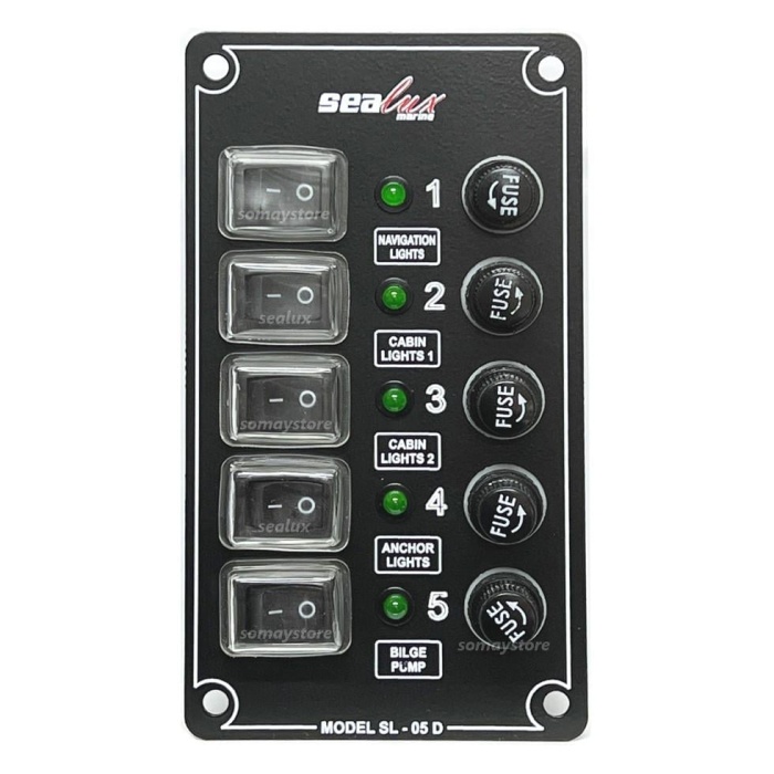 Sealux Switch Panel Tekne Kontrol Paneli Dikey 12/24v