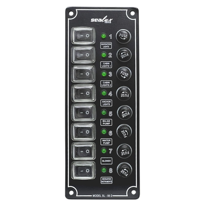 Sealux Switch Panel Tekne Kontrol Paneli Dikey 12/24v