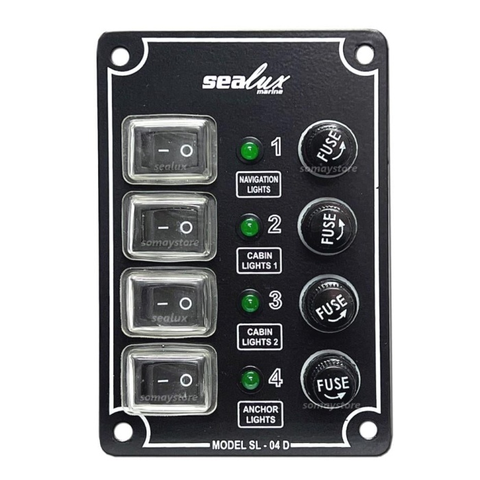 Sealux Switch Panel Tekne Kontrol Paneli Dikey 12/24v