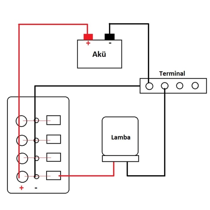 Sealux Switch Panel Tekne Kontrol Paneli Dikey 12/24v