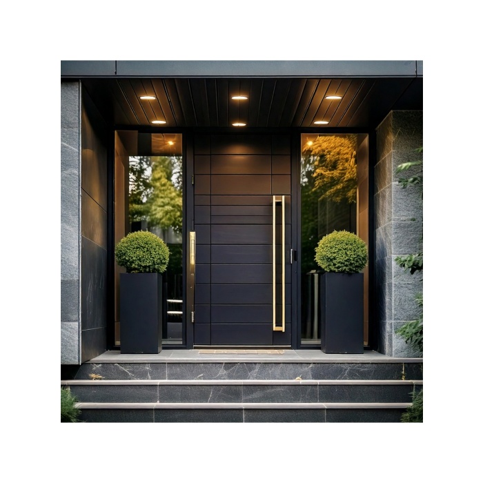 DEQQU Terraguard Demonte Dikey Metal Saksı - 70X32X32CM Paslanmaz-Siyah