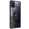 Samsung Galaxy M51 (M515F) Arka Şeffaf Yüzüklü Mıknatıslı Kapak Siyah
