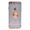 Apple iPhone 6 Platin Yüzüklü Silikon Kılıf Gold