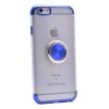 Apple iPhone 6 Platin Yüzüklü Silikon Kılıf Mavi