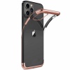 Apple iPhone 13 Pro Max 6.7 Parlak Lazer Silikon Kılıf Rose