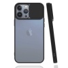 Apple iPhone 13 Pro Kızaklı Kamera Korumalı Kapak Siyah