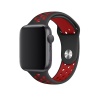 Apple Watch Series 6 44 MM Fileli Kordon Siyah-Kırmızı