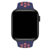 Apple Watch Series 7 41 MM Fileli Kordon Lacivert-Pembe