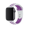 Apple Watch Series 7 45 MM Fileli Kordon Beyaz-Mor