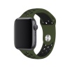 Apple Watch Series 7 45 MM Fileli Kordon Haki-Siyah