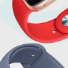 Apple Watch Series 9 41 MM Fileli Kordon Kırmızı-Siyah