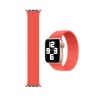 Apple Watch 6 38 MM Tek Parça LARGE Hasır Kordon ElektrikTuruncusu