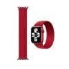 Apple Watch 6 42 MM Tek Parça LARGE Hasır Kordon Kırmızı