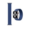 Apple Watch 6 44 MM Tek Parça LARGE Hasır Kordon Mavi