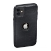Apple iPhone 12 Hole Deri Kılıf Siyah