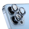 Apple iPhone 15 Pro 6.1 Metal Çerçeveli Kamera Koruma Lensi Sierra Mavi