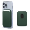 Apple iPhone 15 Pro 6.1 Deri Cüzdan MagSafe Koyu Yeşil
