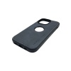 Hole Leather Case Lacivert iPhone 12