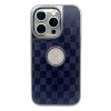 Hole Checkers Case Lacivert iPhone 14 Pro