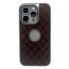 Hole Checkers Case Kahverengi iPhone 15 Pro