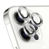 Apple iPhone 14 Pro Max 6.7 Metal Çerçeveli Kamera Koruma Lensi Gümüş