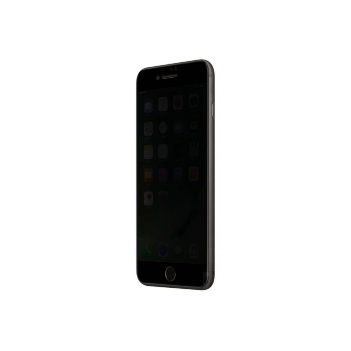 Apple iPhone 8 Gizli Kırılmaz cam Privacy Tam Kaplayan Siyah