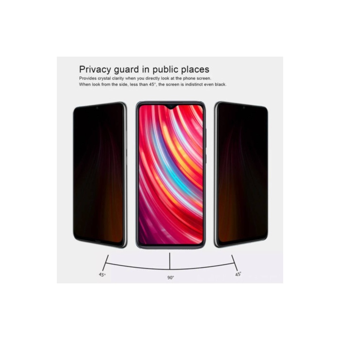 Xiaomi RedMi Note 8 Pro Hayalet Kırılmaz cam Privacy