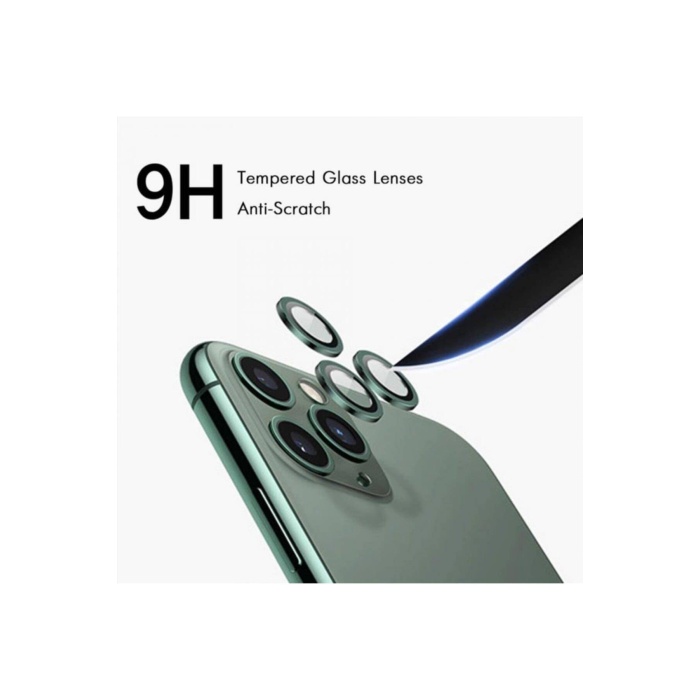 Apple iPhone 14 Pro Max 6.7 Metal Çerçeveli Kamera Koruma Lensi Gümüş