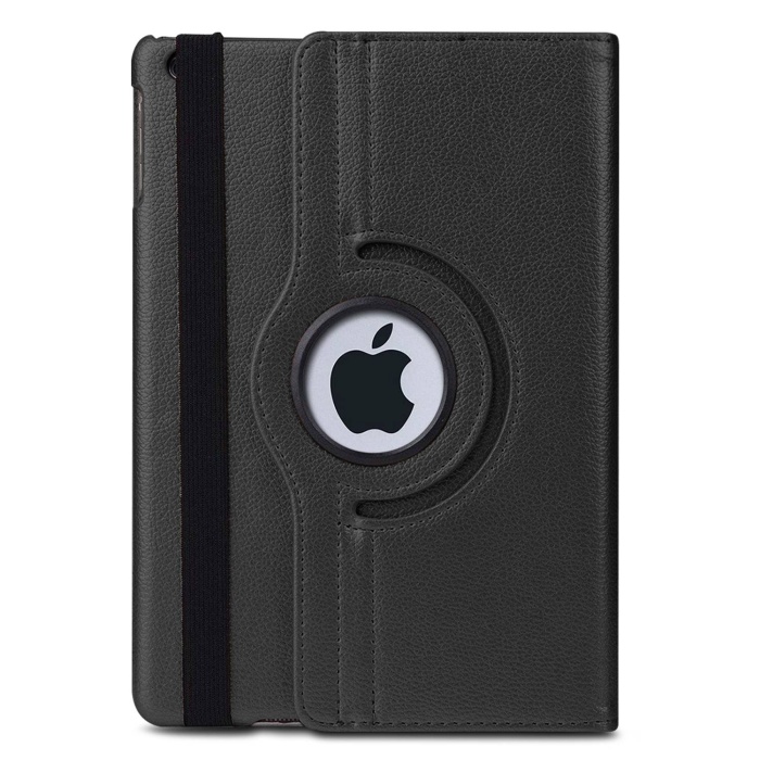Apple iPad 10.2 7. Nesil (A2197-A2200-A2198)  Deri Kapaklı 360 Kılıf Siyah