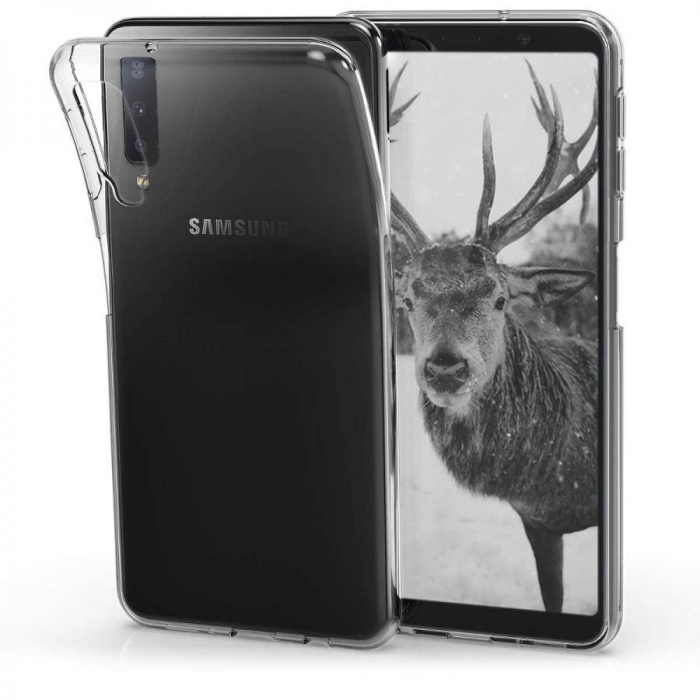 Samsung Galaxy A7 2018 (A750) Ultra İnce Silikon Kılıf Şeffaf