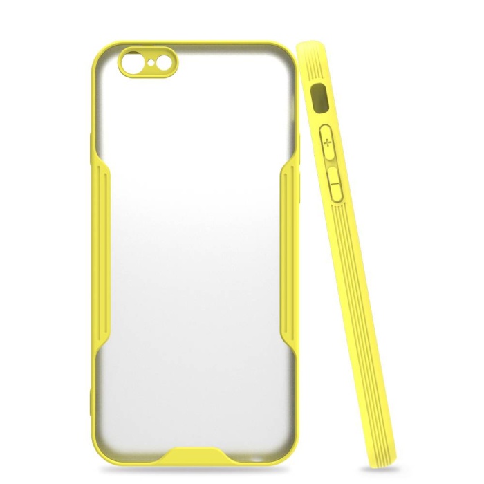 Apple iPhone 6 Rutepadyum Silikon Sarı