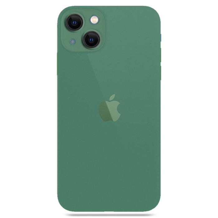 Apple iPhone 13 Mini 5.4 Transparent Slim Case Yeşil