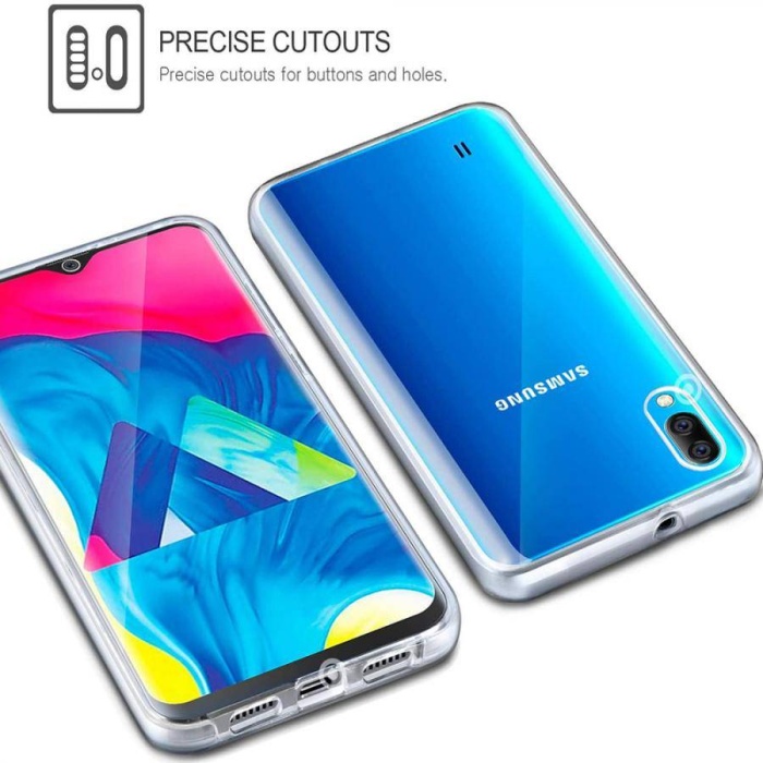 Samsung Galaxy M10 Çift Taraflı Silikon Kılıf Şeffaf